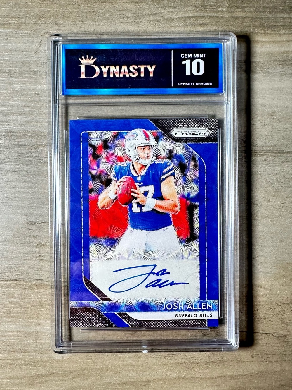 Josh Allen Rookie Gem Mint 10 2018 Autograph Panini Prizm #RA-JA Novelty Card